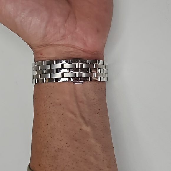 Authentic Gucci Watch 5500M Dial Quartz  Silver White Link Date Watch - Picture 13 of 15